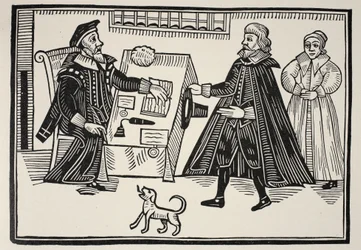 The Proctor and Parator, titelblad til en traktat om de åndelige domstoles misbrug og overdrivelse, 1641
