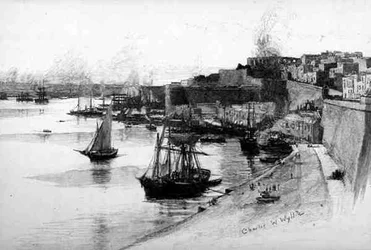 The Quays of the Grand Harbour, Valletta, Malta, fra 