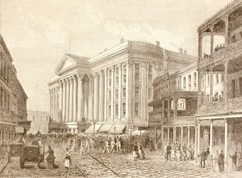Saint Charles Hotel på St. Charles Street, New Orleans i 1880