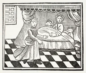 The Significance of Dreams, illustration fra Chap-books of the Eighteenth Century af John Ashton, pub. 1882
