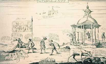 Templet og Pitt (gravering)