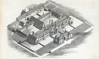 Union Workhouse skal opføres i Canterbury, fra The Illustrated London News, 7. november 1846