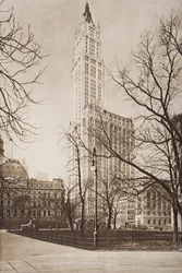 The Woolworth Building, New York, illustration fra 