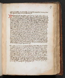 Brevet fra Robert the Bruce til Edward II, tilføjet nederst på siden