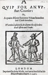 Titelside til A Quip for an Upstart Courtier af Robert Greene, 1592