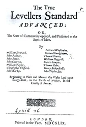 Titelsiden til The True Levellers Standard, udgivet 26. april 1649