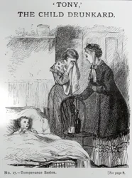 Tony, barnet drukkenbolt, ca. 1860