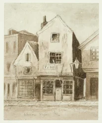 Union Street, Newcastle upon Tyne (blækvask og blyant på papir)