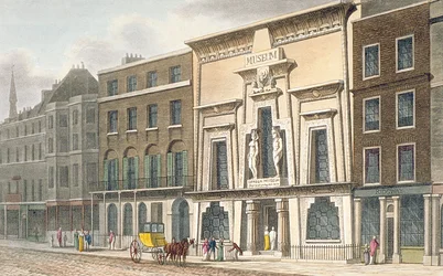 Udsigt over Bullocks Museum, Piccadilly, 1815