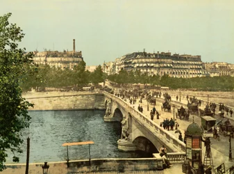 Udsigt over Paris (håndfarvet foto)