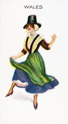 Wales, cigaretkort, 1915