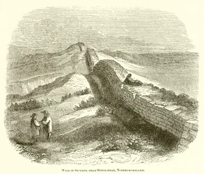 Wall of Severus, nær Housestead, Northumberland