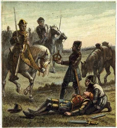 War of the Two Roses: død af kong Richard III (1452-1485) under slaget ved Bosworth Field, som mellem 22/08/1485 Richard III og Henri, hertug af Richmond. Sidstnævnte modtog kronen af dechu-kongen og blev Henry VII kendt som Henry Tudor