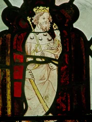 Vindue N4, der forestiller St Edward the Confessor