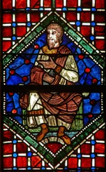 Vindue, der forestiller en genealogisk figur