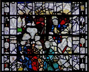 Vindue w6, der viser en scene fra St Paulinus