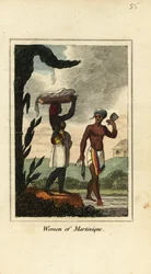 Kvinder fra Martinique, Antiller, Vestindien