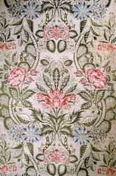 Vævet silke, ca. 1720 (silke)