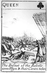 Oprørernes nederlag spillekort, 1685