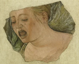 Hoved af den grædende Maria Magdalene, fra Korsfæstelsen