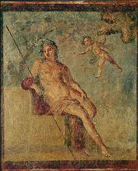Ganymedes. Vægmaleri fra Pompeji, Italien