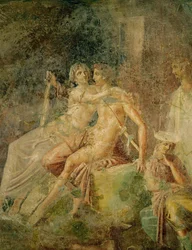 Mars og Venus. Fra citharistens hus, Pompeji