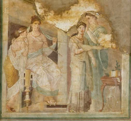 Pompejanske damer med deres slavefrisør