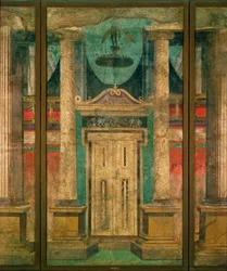 Scenisk udsmykning, døråbning