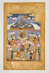Tamerlane og de fem prinser ved en fest ...