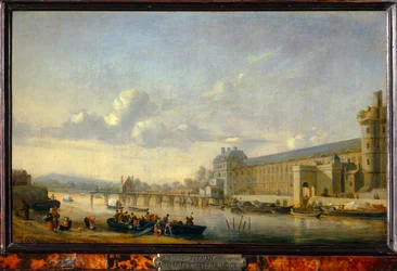 Udsigt over Seinen med sydfacaden af Grande Galerie du Louvre