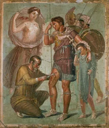Såret Aeneas mellem Venus og Ascanius, fra Casa di Sirico
