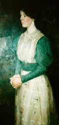 Portræt af Miss Ellen Dick, ca. 1900 (olie på lærred)