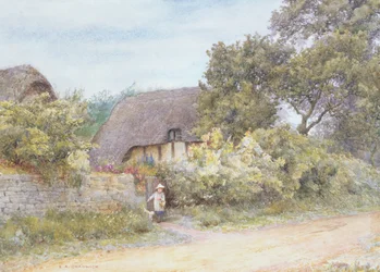 A Gloucestershire Cottage (akvarel på papir)