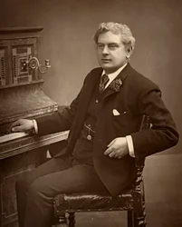 Arthur Cecil, britisk skuespiller, komiker, dramatiker og teaterchef 1887.
