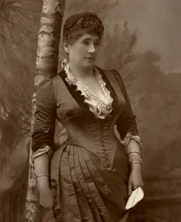 Mrs John Wood, britisk skuespillerinde og teaterchef, 1888.