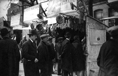 Skinkemesse på Boulevard Richard Lenoir, Paris, 1931.