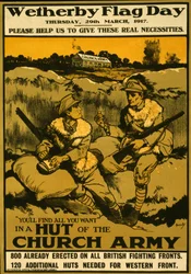 Plakat til Wetherby Flag Day, torsdag den 29. marts, 1917, pub. 1917
