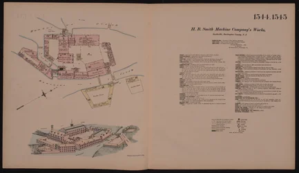 H.B. Smith Machine Companys Works, Smithville, Burlington, New Jersey, Hexamer General Survey, 1881