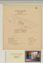 Plan for Hillsborough Mill, Middletown Township, Delware, illustration fra 