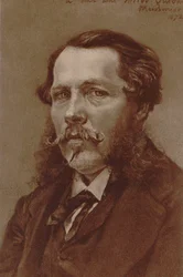 Portræt af pianist og komponist Alfred Quidant 1815-1893, 1872.
