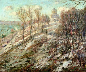 Grants gravmæle, nationalmonument i New York, vinter
