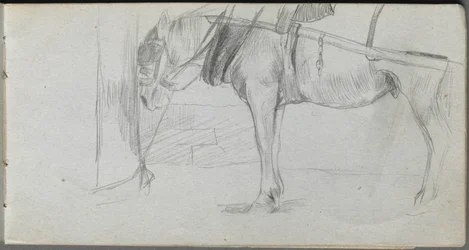 Skitsebog, side 06: Studie af en hest