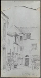 Skitsebog, side 39: Gadebillede