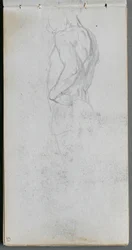 Skitsebog, side 51: Studie af figurer