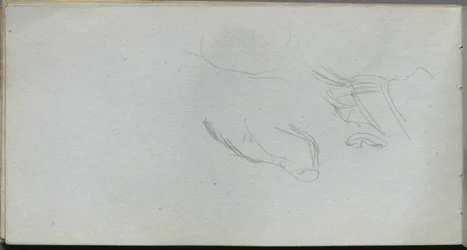 Skitsebog, side 72: Figurstudie.