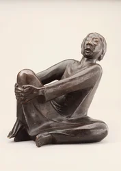 Den syngende mand; Der Singende Mann, undfanget i 1928 og støbt i 1930 (bronze med mørkebrun patina)