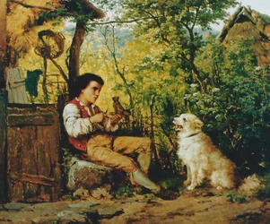 1858 - En spirende Michelangelo, Paffrath Gallery