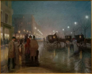 Hamborg, Jungfernstieg om aftenen