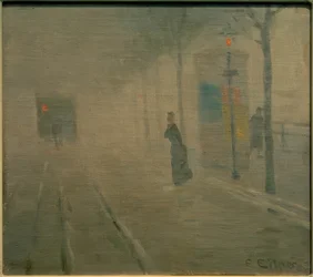 Tåge på Hofweg på Uhlenhorst