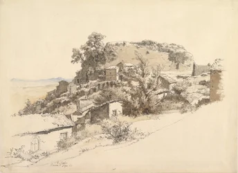 Romersk landskab nær Rocca di Papa, 1866.